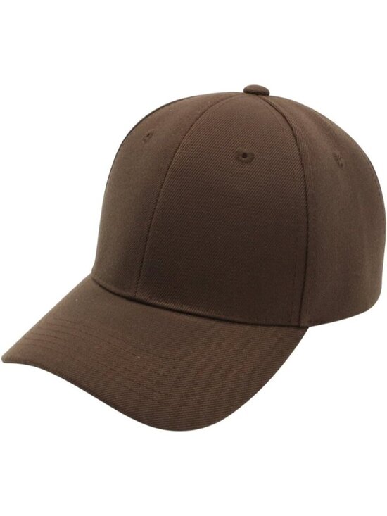 Unisex Dark Brown Classic Adjustable Plain Hat Hand Wash Imported Baseball Cap main image 2